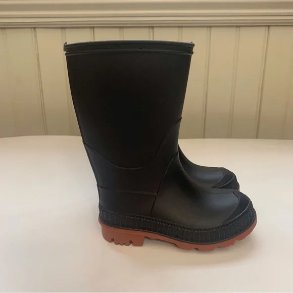 Barn Rain Boot Black Rubber Treaded Non-Skid SurfaceToddler Size 5-6 NWOT - Picture 3 of 11